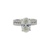 14K Lab Grown Diamond Oval Halo Ring | IGI Certified