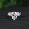 14K Lab Grown Diamond Oval Halo Ring | IGI Certified