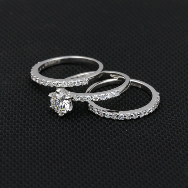 14K/18K Lab Grown Diamond Round Cut Ring for Women