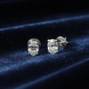 18K Lab Grown Diamond Oval Cut Stud Earrings