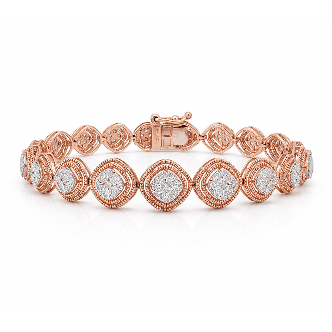 14K/18K Lab Grown Diamond Tennis Bracelet – Round Cut, 3ct, BIS Hallmark Gold