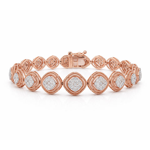 14K/18K Lab Grown Diamond Tennis Bracelet – Round Cut, 3ct, BIS Hallmark Gold