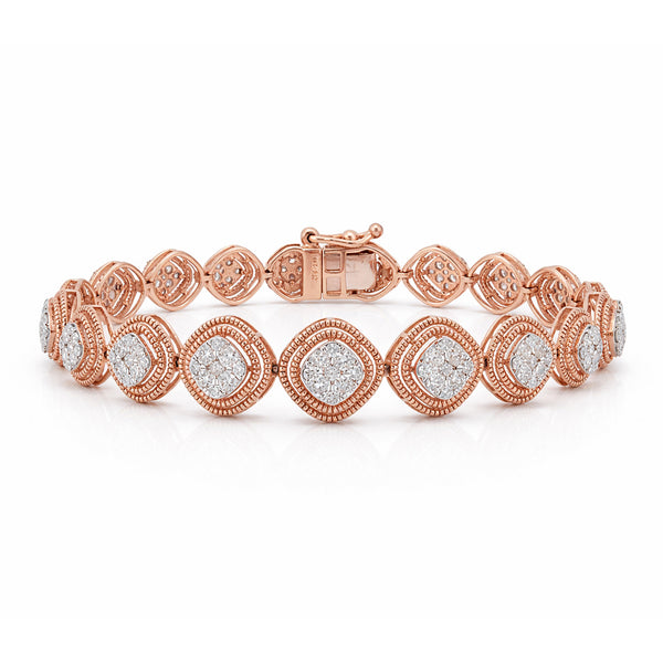 14K/18K Lab Grown Diamond Tennis Bracelet – Round Cut, 3ct, BIS Hallmark Gold