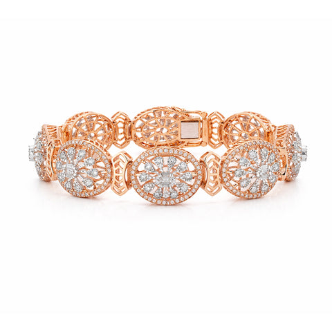 14K/18K Lab Grown Diamond Tennis Bracelet – Round Cut, 3.6ct, BIS Hallmark Gold