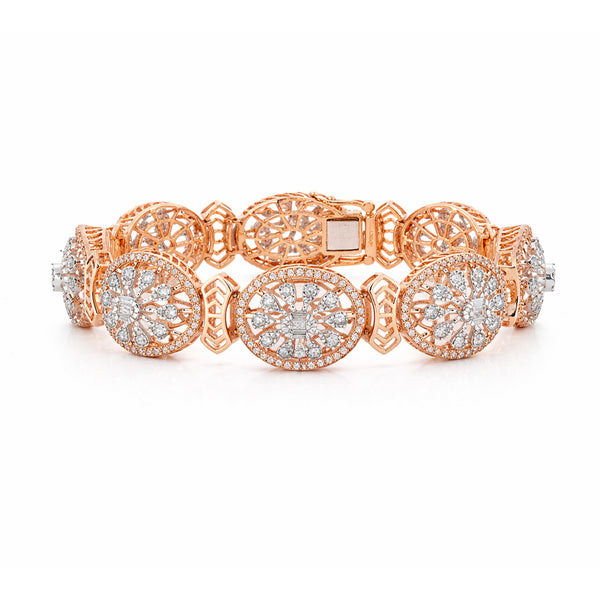 14K/18K Lab Grown Diamond Tennis Bracelet – Round Cut, 3.6ct, BIS Hallmark Gold