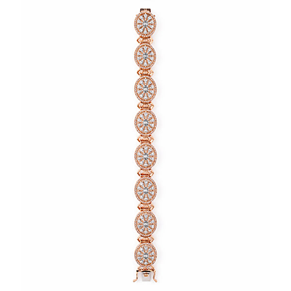14K/18K Lab Grown Diamond Tennis Bracelet – Round Cut, 3.6ct, BIS Hallmark Gold