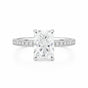 14K/18K Lab Grown Diamond Emerald Cut Ring for Women