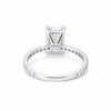 14K/18K Lab Grown Diamond Emerald Cut Ring for Women