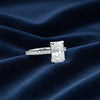 14K/18K Lab Grown Diamond Emerald Cut Ring for Women