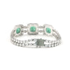 14K/18K Lab Grown Emerald Bracelet – Round Cut, 17.47ct, BIS Hallmark Gold