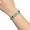 14K/18K Lab Grown Emerald Bracelet – Round Cut, 17.47ct, BIS Hallmark Gold