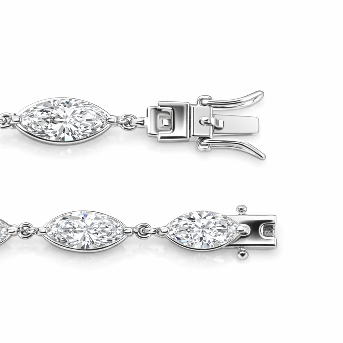 18K Lab Grown Diamond Tennis Bracelet – Round Cut, 12.4ct, BIS Hallmark Gold