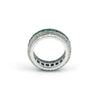 14K/18K Natural Emerald Round Cut Ring with Diamond Accents - BIS Hallmarked Gold