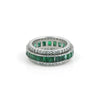 14K/18K Natural Emerald Round Cut Ring with Diamond Accents - BIS Hallmarked Gold