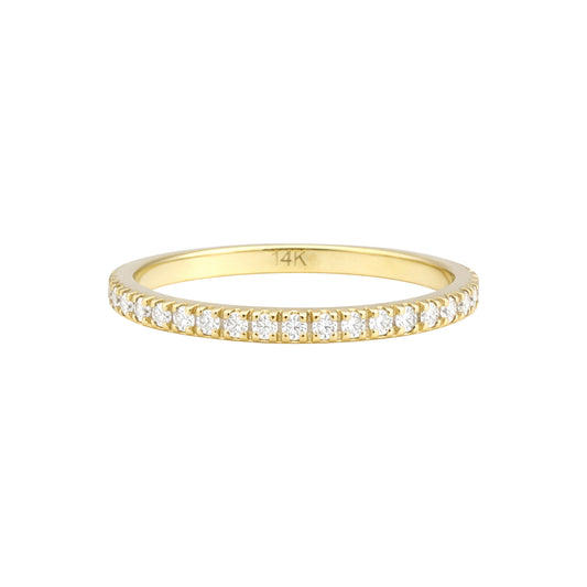 14K/18K Lab Grown Diamond Round Cut Ring for Women