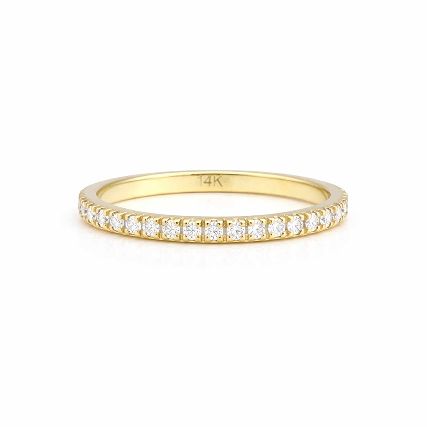 14K/18K Lab Grown Diamond Round Cut Ring for Women