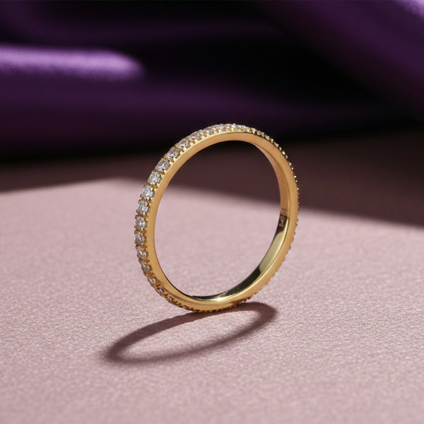 14K/18K Lab Grown Diamond Round Cut Ring for Women