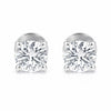 14K/18K Lab-Grown Diamond Solitaire Round Stud Earrings