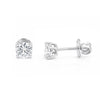 14K/18K Lab-Grown Diamond Solitaire Round Stud Earrings