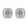 14K/18K Lab-Grown Diamond Pave Round Stud Earrings