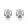 14K/18K Lab-Grown Diamond Pave Round Stud Earrings