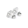 14K/18K Lab-Grown Diamond Pave Round Stud Earrings