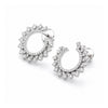 18K Lab-Grown Diamond Round Drop Earrings