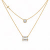 14K/18K Lab Grown Diamond Mixed-Cut Pendant Necklace