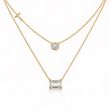 14K/18K Lab Grown Diamond Mixed-Cut Pendant Necklace
