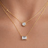 14K/18K Lab Grown Diamond Mixed-Cut Pendant Necklace