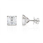14K/18K Lab Grown Diamond Asscher Cut Stud Earrings