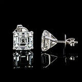 14K/18K Lab Grown Diamond Asscher Cut Stud Earrings
