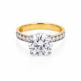 18K Lab Grown Diamond Round-Cut Halo Ring