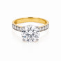 18K Lab Grown Diamond Round-Cut Halo Ring