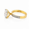 18K Lab Grown Diamond Round-Cut Halo Ring