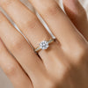 18K Lab Grown Diamond Round-Cut Halo Ring