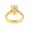 14K Lab Grown Diamond Round-Cut Halo Ring
