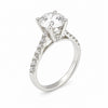 14K Lab Grown Diamond Round-Cut Halo Ring