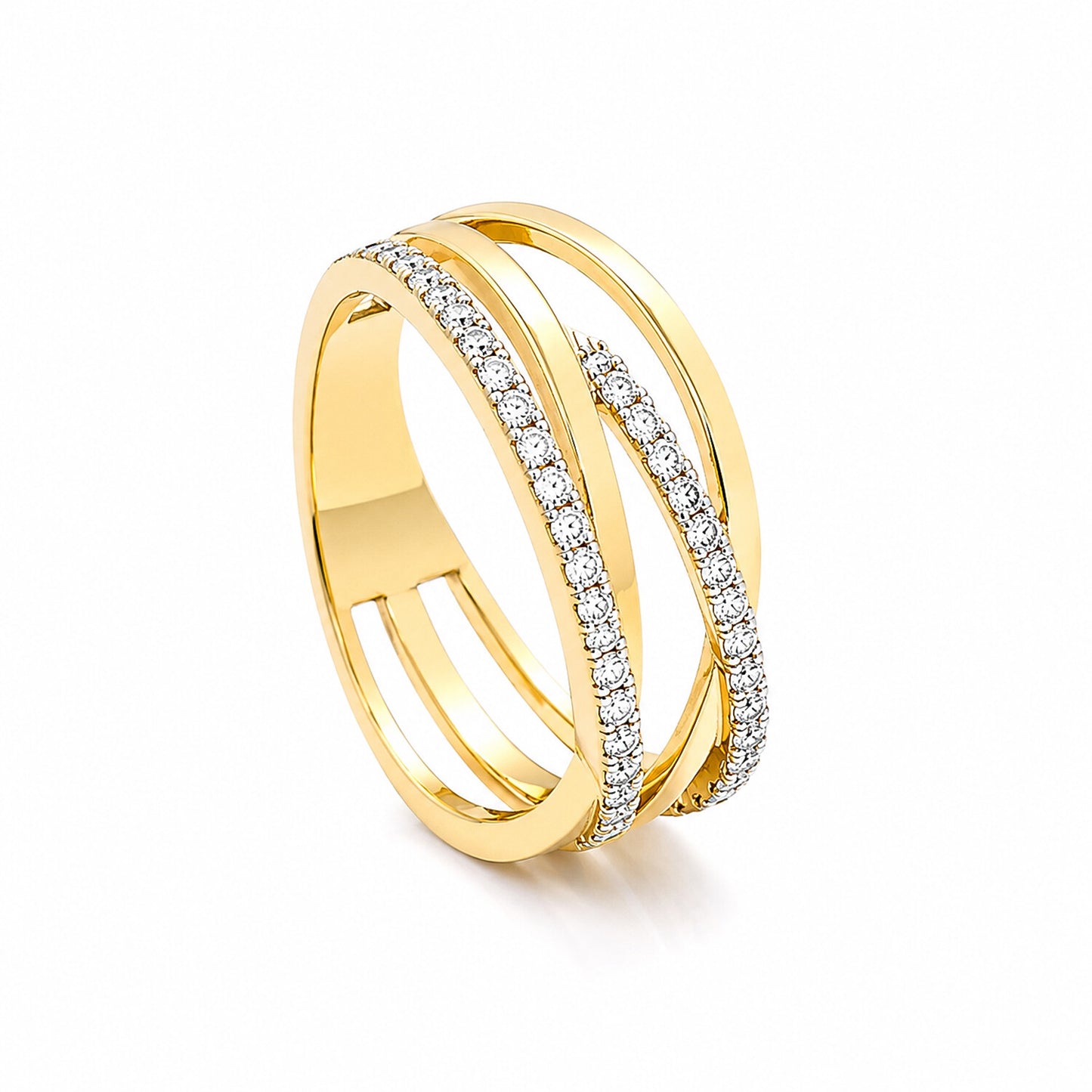 14K/18K Lab Grown Diamond Round Cut Ring for Women
