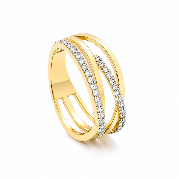 14K/18K Lab Grown Diamond Round Cut Ring for Women