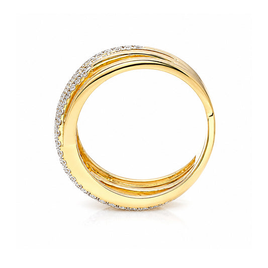 14K/18K Lab Grown Diamond Round Cut Ring for Women