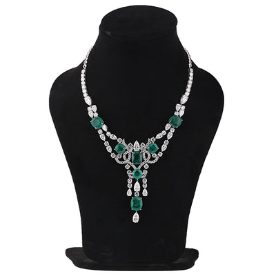 9K/14K Lab Grown Diamond Mixed Solitaire Pendant Necklace, 51.05 Ct, VVS/E | IGI Certified