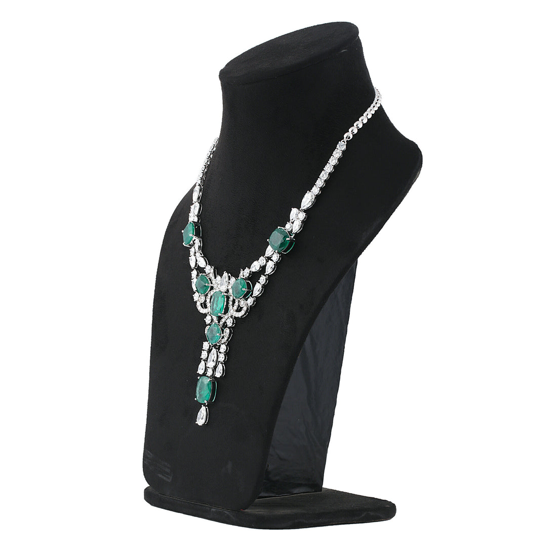 9K/14K Lab Grown Diamond Statement Necklace – Mixed Shapes, 49 Carats