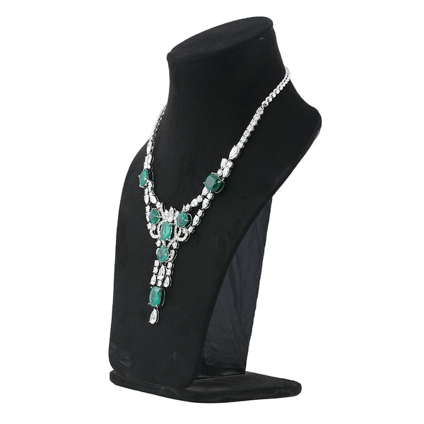 9K/14K Lab Grown Diamond Statement Necklace – Mixed Shapes, 49 Carats