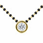 18K Gold Minimalist Diamond Accent Pendant Necklace