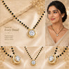18K Gold Minimalist Diamond Accent Pendant Necklace