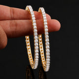 14K/18K Lab Grown Diamond Tennis Bracelet – Round Cut, 17.77ct, BIS Hallmark Gold