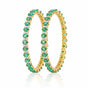 14K/18K Lab Grown Emerald Bracelet – Oval Cut, 33.82ct, BIS Hallmark Gold