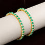 14K/18K Lab Grown Emerald Bracelet – Oval Cut, 33.82ct, BIS Hallmark Gold