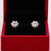 14K/18K Lab-Grown Diamond Solitaire Round Stud Earrings